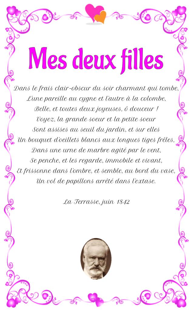 Mes deux filles – Victor Hugo