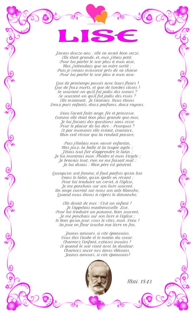 Lise – Victor Hugo