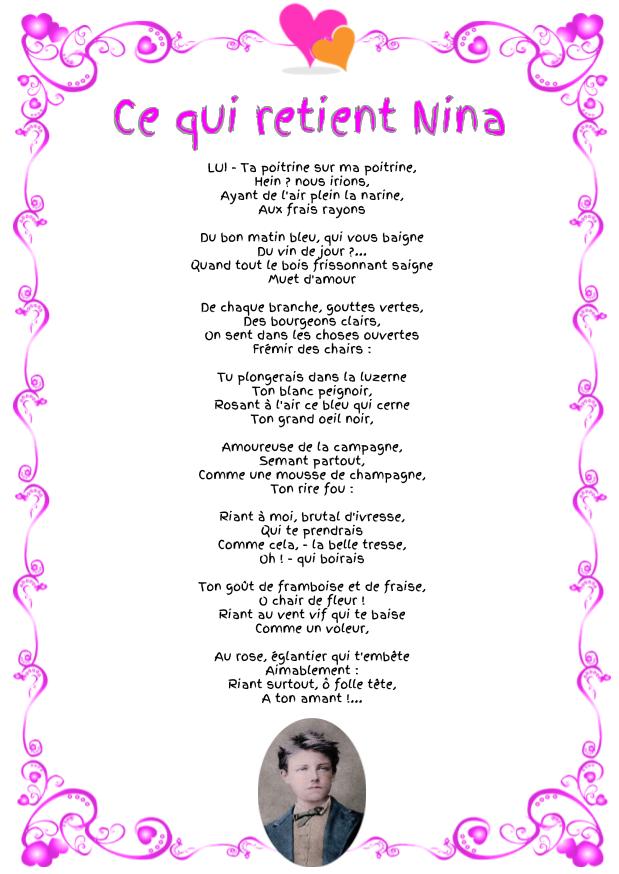 Ce qui retient Nina – Arthur Rimbaud