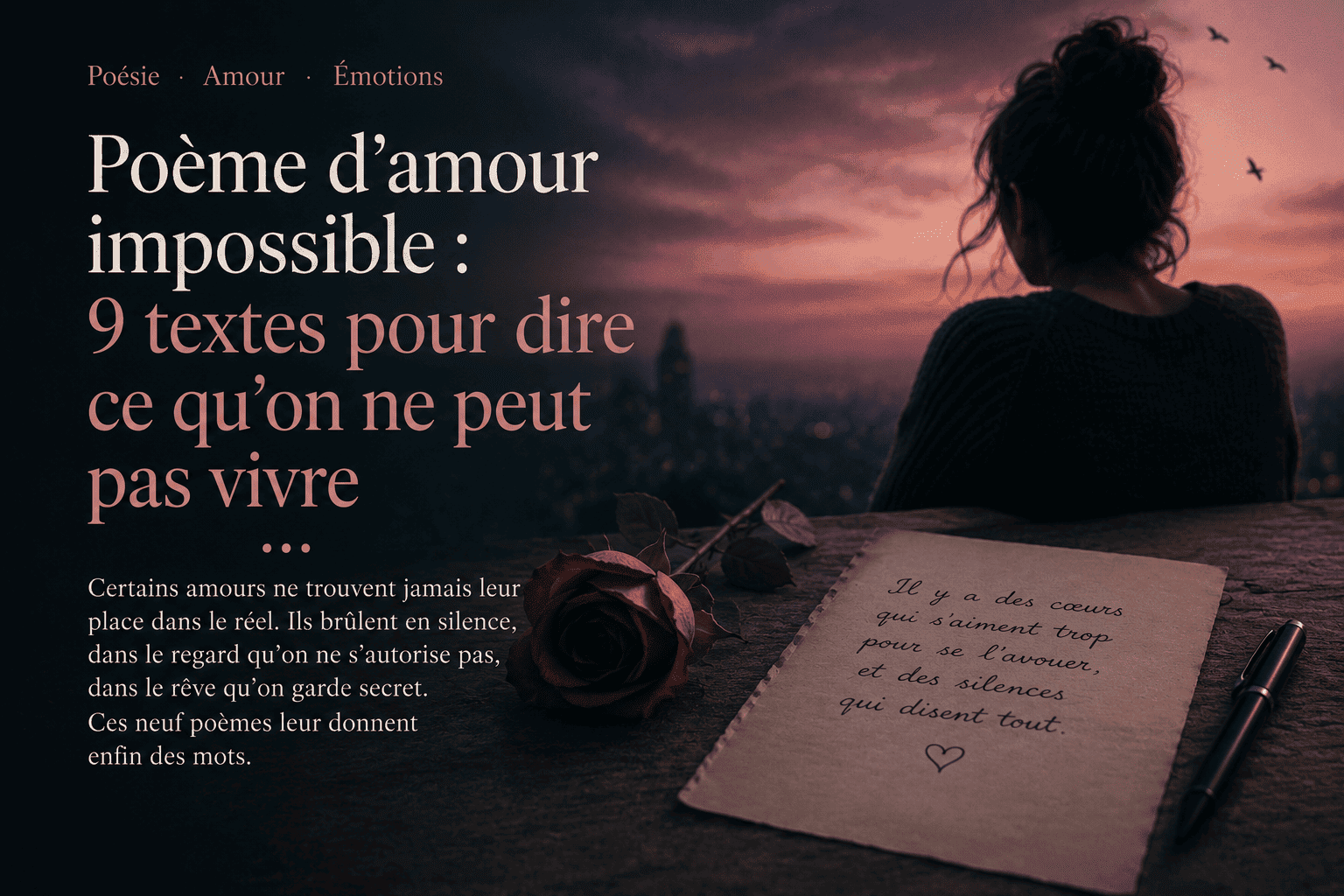 Poème d’amour impossible : 9 textes pour dire ce qu’on ne peut pas vivre