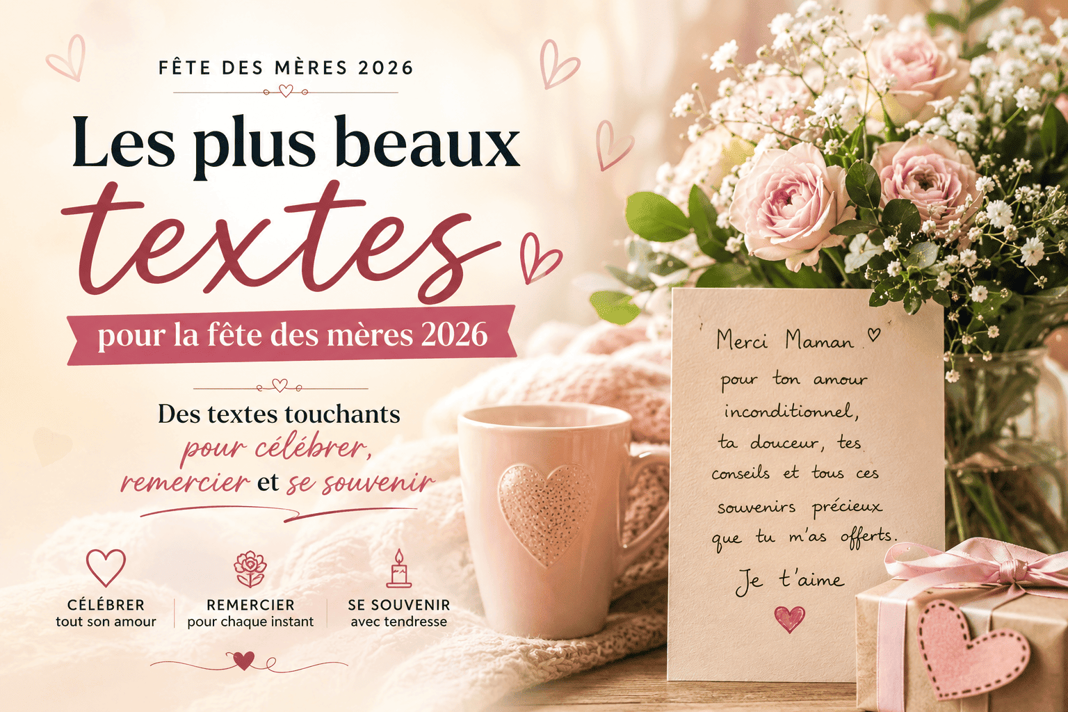 Les plus beaux textes pour la fête des mères 2026