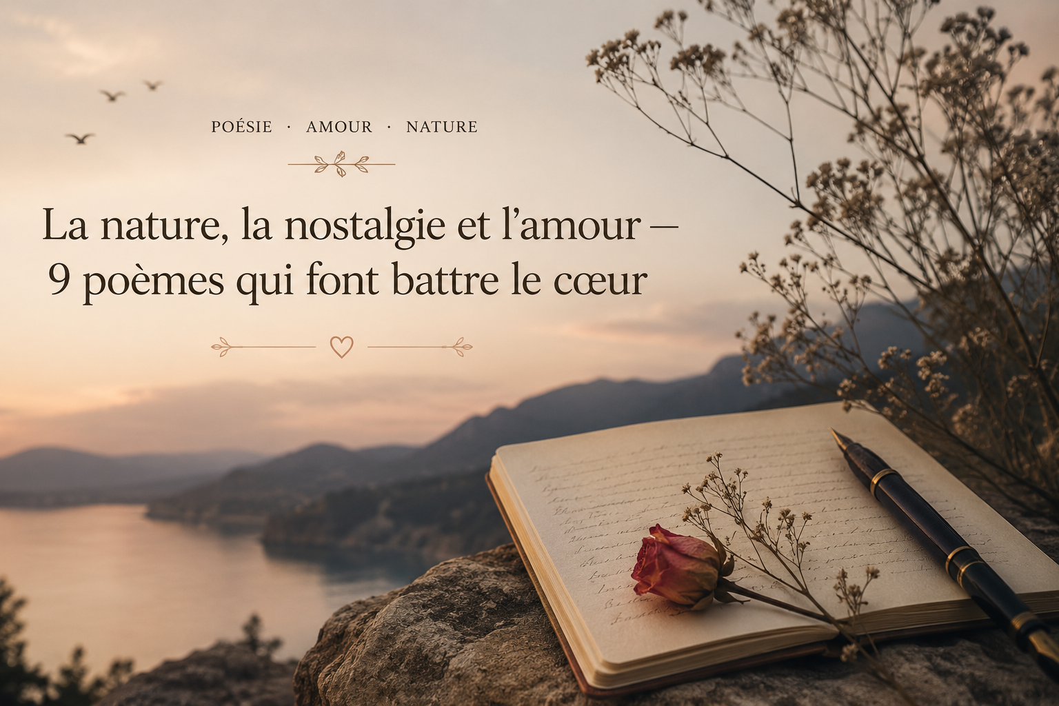 La nature, la nostalgie et l&rsquo;amour — 9 poèmes qui font battre le cœur