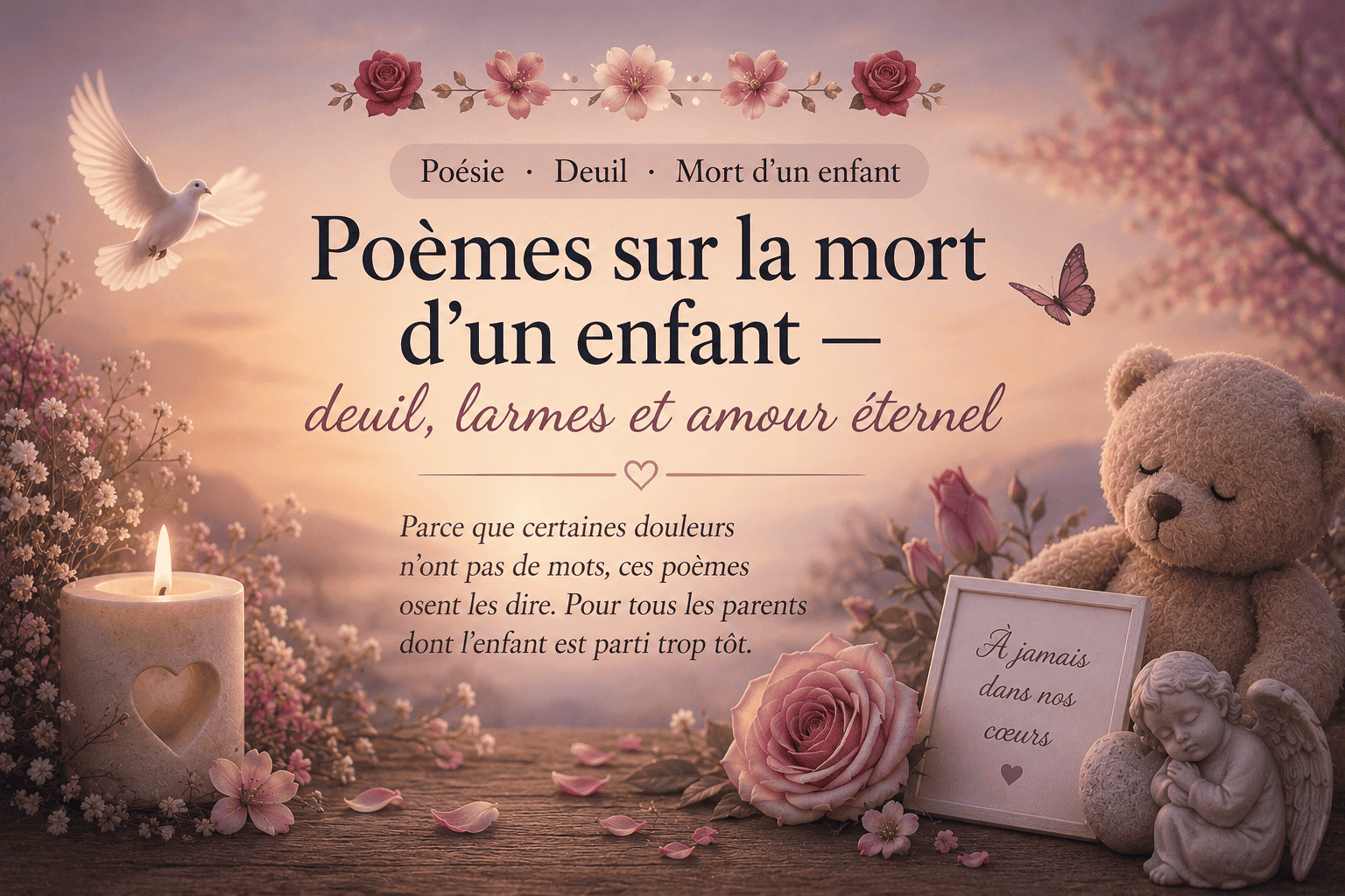 Poèmes émouvants sur la mort d&rsquo;un enfant — deuil et amour éternel