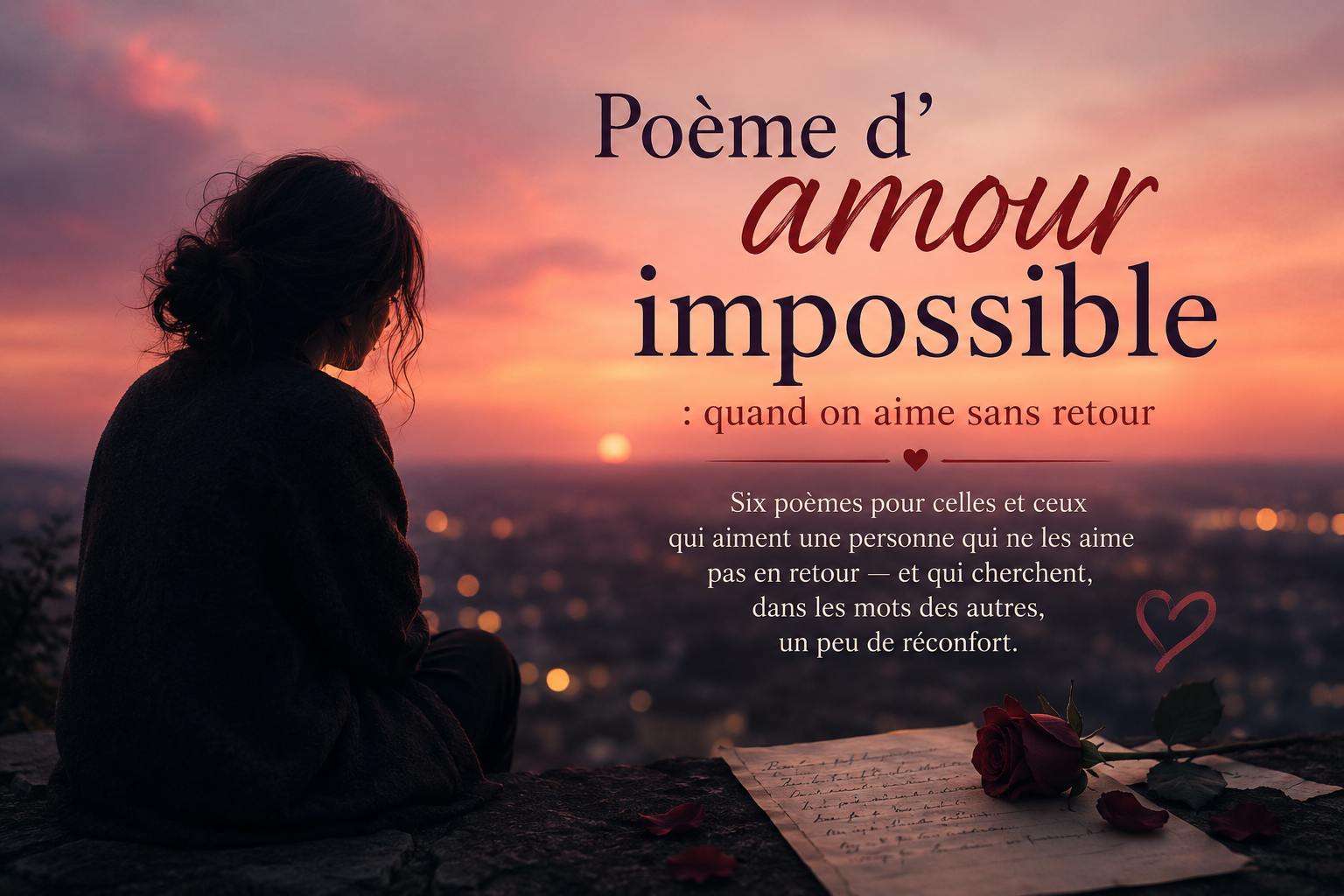 Poème d&rsquo;amour impossible : quand on aime sans retour