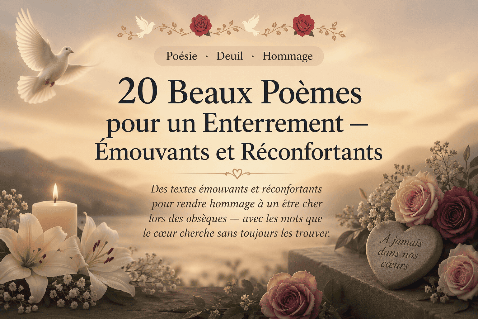 Les plus beaux poèmes pour un enterrement